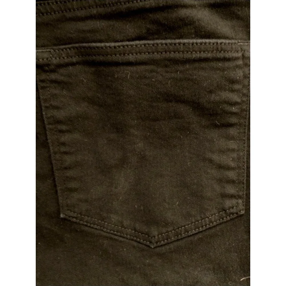 Talbots Women's Jeans Straight Leg High Rise Stretch Black Denim - 16 (38 x30.5) - Picture 7 of 8